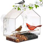 Bird Feeder Window Suction,Balcony Window Bird Feeder UK With Strong Suction Cups,Window Mounted Bird Feeder For Small Bird,Arch Window Bird Feeder Modeling,Roamwild Bird Feeder,Window Bird Box House.