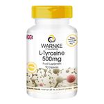 L-tyrosine 500mg, vegan, 90 capsules | Warnke Vitalstoffe - German pharmacy quality