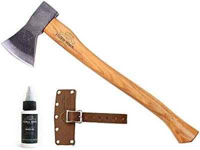 1844 Helko Werk Germany Traditional Rheinland Pack Axe - Made in Germany Compact Lightweight Axe for backpacking camping Long Hatchet - Head 1.5 lbs, Handle 20 in. (Rheinland Pack Axe) #11327
