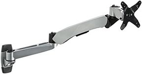 Mount-It! MI-35114S Height Adjustable, Articulating, Rotating, Tilting, and Swiveling 360 Degrees, Vesa 75mm and 100mm Compatible, Lcd, Plasma, Tv, Computer Monitor Flat Screen Wall Mount for Screen 27inches or Less and 19.8lbs or Less