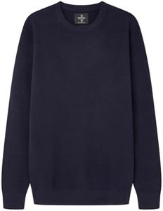 SPRINGFILED Jersey estructura color, Suéter Hombre, blue, M