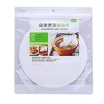 Joocyee 30 Pieces Round Soup Oil Absorbing Paper Absorption Membrane Pads Kitchen Food Cook,Kitchen Soup Blotting Cloth Food Blotting Paper,White