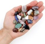 2 Pounds Tumbled Polished Natural Gem Stones + Educational Color ID Sheet & 24 page Rock & Mineral Book. Average Stone Size ? inch. Choose 1 2 5 11 or 22 Pounds. Dancing Bear Brand