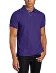 Lee Men's Modern Fit Short Sleeve Polo Shirt, Purple, 34/36