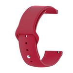 Evyune® Silicone Sport Strap for Fitbit Versa 1/Versa Lite/Versa 2/Versa Special Edition (Watch Not Included) (Small, Red)