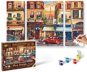 Schipper 609260626 "Paris Nostalgiey Triptychon Paint By Numbers Board