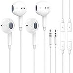 2 Pack with Apple Earbuds 3.5mm Wir