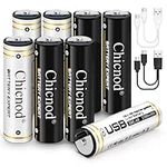 CHICNOD 8pack Rechargeable AA Batte