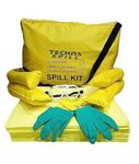 TECHNOSPILL Hazmat Spill Kits 10 LITER. (Absorb: Hospital Chemicals, Acid, Bases, Solvents, Mixed Chemicals, Other Acidic & Alkalis based Liquids)