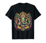 Ganesh Symbol Yoga Hindu Elephant God Ganesha Puja T-Shirt