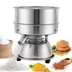 YUCHENGTECH Vibrating Sieve with 40 mesh (0.45mm) Sieve Electric Sieve Machine for Flour 3kg/h Processing Capacity Electric Flour Sieve Automatic Sieve Shaker 1150r/min 50W