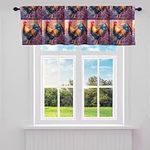 Rooster Valance Curtains,Chicken Wi