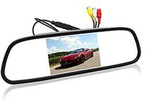 Car Mirror Monitor - BW 5" inch HD 800 * 480 Resolution Digital TFT LCD Mirror Car Parking Rear View Monitor With 2 Video Input Connect Rear/Front Camera