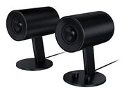 Razer Nommo: Custom Woven Fiberglass 3" Drivers - Rear-Facing Bass Ports - Bass Knob w/ Automatic Gain Control - Full Range 2.0 PC Gaming Speakers