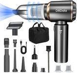 Handheld Vacuum Cleaner, 22000PA Car Vacuum Cordless with High Power Suction, 4-in-1 Compressed Air Duster & Air Blower & Pump, Portable Handheld Vacuum with Brushless Motor for Home, Pet, Camping