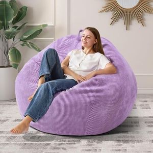 Cansunna 3.5ft Teardrop Bean Bag Chair Adult Memory Foam