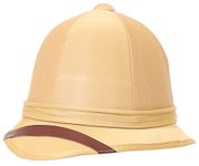 I LOVE FANCY DRESS SOLDIER'S PITH HELMET HAT- BRITISH SOLDIER REDCOAT UNIFORM - SAFARI HAT SUN HELMET - ADULTS ONE SIZE FITS MOST