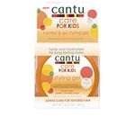 CANTU - Care for Kids Styling Gel - Unisex - 64 g - Controls frizz and flyaways - Soft hold for kids' curls - With shea butter, coconut oil, and honey - No sulfates or parabens - Flake-free finish