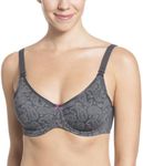 Anita Grey Paisley Non-Padded Underwired Maternity Nursing Bra 34I (G UK)