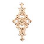 MUXSAM Wood Carved Corner Mouldings Onlay Applique Frame Furniture Home Unpainted Decor 21x15cm