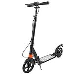 Scooters for Kids Teens Adults, Folding Kick Scooters,Scooters with Handbrake and Ultra Wide Big Wheels,Height Adjustable Urban Scooter,Commuting/Leisure/Transportation