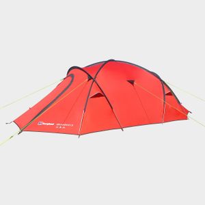 Berghaus Grampian 3-Person Dome Tent – Lightweight, 4-Season, Red
