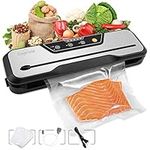 Toprime Vacuum Sealer Machine VS6612, 80kPa Powerful Food Sealer Built-in Cutter with Sealing Bag and Hose, Vacuum Air Sealing System for Seal a Meal and Sous Vide