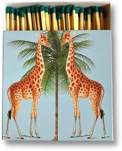 Curator Home Luxury Gift Long Safety Matches I Stylish Giraffe Design Square Matchbox Y