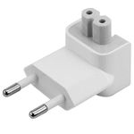 Duck Head Converter Travel Charger Adapter for Indian Style/EU Plug Adapter for Power Adapters of Apple MacBook,Powerbook, Pro, Air, iPod, iPhone, iPad, iBook