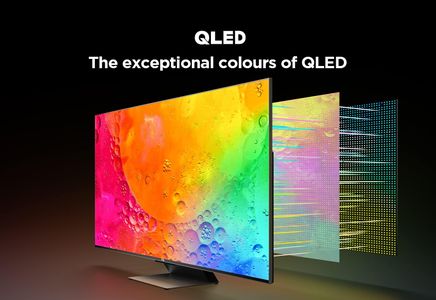 TCL 55" QLED 4K Fire TV – HDR10+, Dolby Vision & Atmos, Alexa, Black