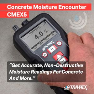 Tramex Concrete Moisture Meter – Digital Surface Moisture Tester
