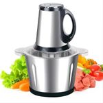 NRUTY Electric Chopper 3 Speed Meat Grinder Mincer Food Processor Slicer Vegetable Food Chopper Meat Slicer Machine Electric Mixer Chopper (3 - Liters)
