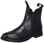 Rhinegold Comfey Classic Leather Jodhpur Boots-6-Black