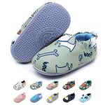 YloveM Baby Soft Sole First Walking Shoes for Infants Toddlers Newborn Boys Girls Indoor Outdoor Casual Prewalker Shoes Seasons (Green, 18_Months)