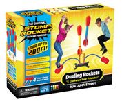 Stomp Rocket Original Dueling Rocket Launcher with 4 Flying Rockets|Soars 200Ft |Multi-Player Adjustable Launcher Stand|Outdoor Toy|Gift for Boys & Girls Age 5+|Original Now Made in India