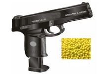 O&R® Mouser Pistol Toy Shooting Gun with 150 Plastic BB Bullets for Kids Age 11 Years & Above, Pull Back The Loader to Load Gun, Do Not Shoot Human & Animal