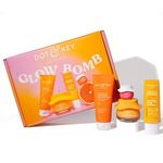 Dot & Key Glow Boosters | Premium Facial Gift Set for Women & Men | All Skin Types | Pack of 4 | Foming Face Wash, Sunscreen, Moisturizer and Lip Balm | Gift For Her & Him | Premium Packaging