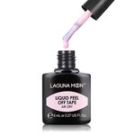 Lagunamoon Liquid Latex Peel Off Tape Skin Protector for Nail Art Cuticle Guard Polish Barrier, Pink