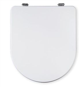 Tapa Wc Compatible Marina Gala Horizontal Anterior 2007 - Asiento Inodoro Madera Lacada - Bisagra Metálica - Fácil Instalación y Limpieza - 36 x 41 x 5 cm