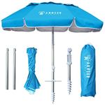 AMMSUN 6ft Folded Travel Beach Umbr