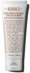 Kiehl's Pineapple Papaya Facial Scrub, Exfoliating Face Cleanser for All Skin Types, Removes Dead Skin for Softer & Smoother Skin, with Luffa Cylindrica Fruit & Apricot Seed Powder - 3.4 fl oz