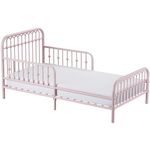 Little Seeds Monarch Hill Ivy Metal Toddler Bed, Pink