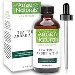 Tea Tree Essential Oil 4oz/120ml by Amson Naturals-100% Pure & Natural Tea Tree oil for hair, skin, Nails, and Diffusers.