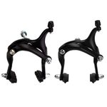 TEMLHMY 1 Pair 61-79mm Long Front & Rear C Caliper, Road Bike Brake Calipers for Fixed Gear Bikes Road Bikes Bike Accessories-Black