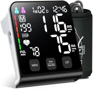 WAMELPRI FDA-Cleared Blood Pressure Monitor, FSA&HSA Eligible Home & Travel BP Machine, Adjustable Wide-Range Cuff for Seniors & Pregnancy, Stores Previous Readings, Accurate Daily Health Tracking