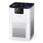 AROEVE Air Purifiers for Bedroom Air Purifier With Aromatherapy Function For Pet Smoke Pollen Dander Hair Smell 20dB Air Cleaner For Bedroom Office Living Room, MK06- White (White, Medium)
