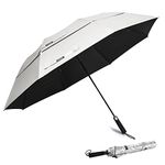 G4Free 62 Inch Windproof Golf Umbrella Large Folding Umbrella Automatic Open Double Vented Canopy Portable Rain Sun Protection Umbrella