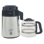 Best-in-Class Stainless Steel Water Distiller with Glass Carafe, Porcelain Nozzle Insert and Most Effective VOC Removal