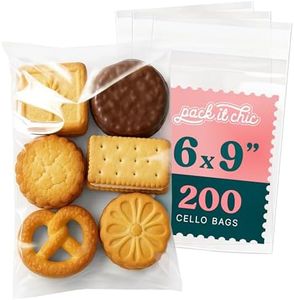 Pack It Chic - 6” X 9” (200 Pack) Clear Resealable Polypropylene Bags - Fits 6X9 Prints, Photos, A7 A8 A9 Cards & Envelopes - Self Seal