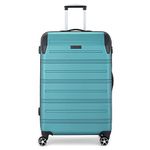WENGER Static-Pro Large Hardside Suitcase, 106 litres, Teal, Swiss Designed-Blend of Style & Function, 612059